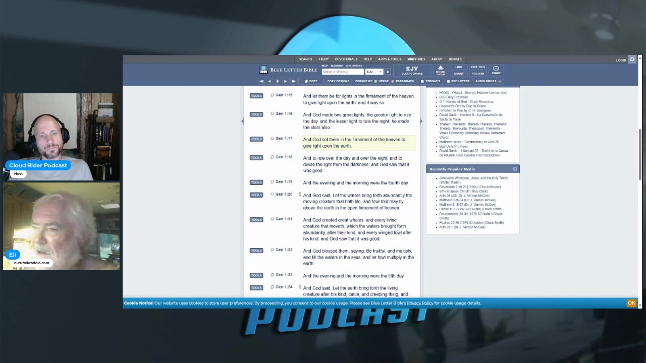 Cloud Rider Podcast- Genesis 1 vs Genesis 2 with Pastor Eli James