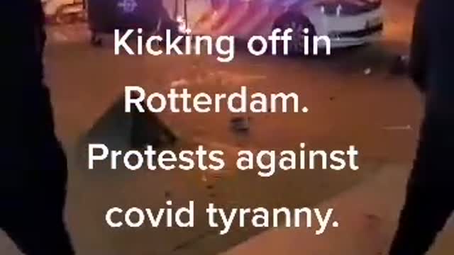 Covid Protest In Rotterdam