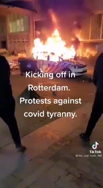 Covid Protest In Rotterdam