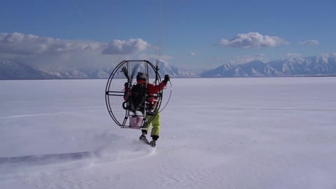 Flat Top Paramotor CRASH! SUPER Trevor Crashes During Foot Drag... NO DAMAGE DONE!!