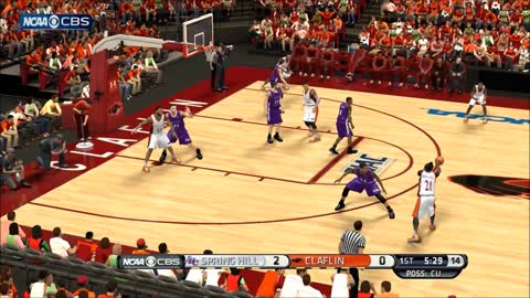 NBA 2k14 HBCU Basketball Mod Spring Hill vs Claflin