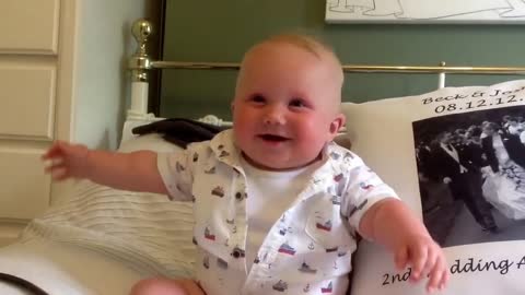 #cute baby laughing