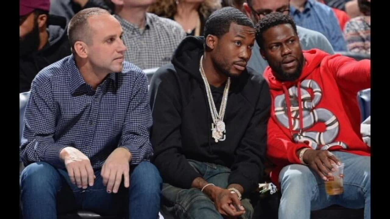 Meek Mill released from prison, attends Sixers game vs. Heat