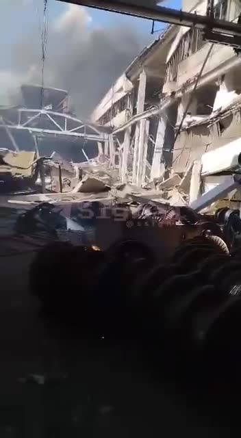 Raketa Kalibr udeřila na vojenský závod nacistů v Záporoží