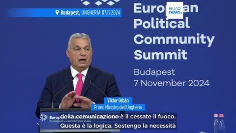 NOTIZIE DAL MONDO summit comunità politica europea a Budapest del 7 novembre 2024,Zelensky contro la proposta di Orbán per la proposta di cessate il fuoco in Ucraina senza un accordo per la pace