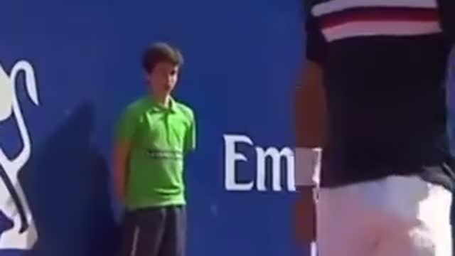 Tennis Kid Whacks Wall