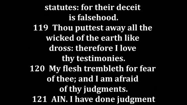 Psalms 119 King James version