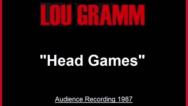 Lou Gramm - Head Games (Live in Bobligen, Germany 1987) Audience Recording