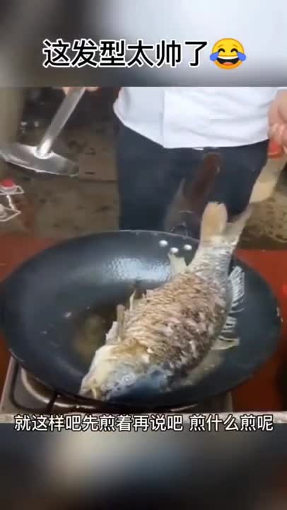 Mad fish jumps off from the bowl.疯鱼从碗里跳了。