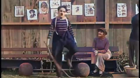 The Champion - Charlie Chaplin - Color Version (Laurel & Hardy)