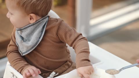 Baby boy refusing eating (adorable)