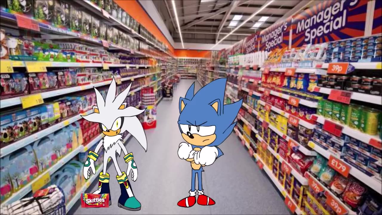 Sonic and Silver Skittles Meme -Meme Mentom