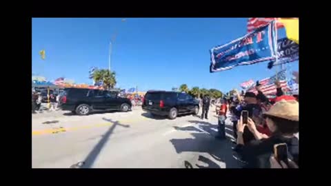 Trump Makes Surprise Appearance at West Palm Presidents Day Rally