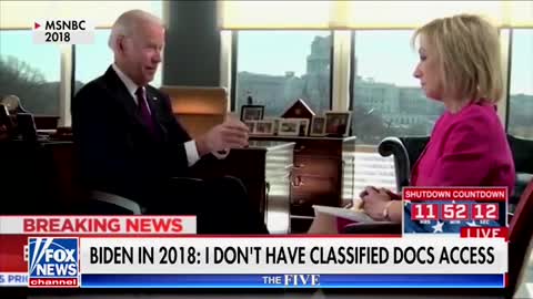 FLASHBACK Biden in 2018: ‘I Don’t Have Access to Classified Information Anymore’