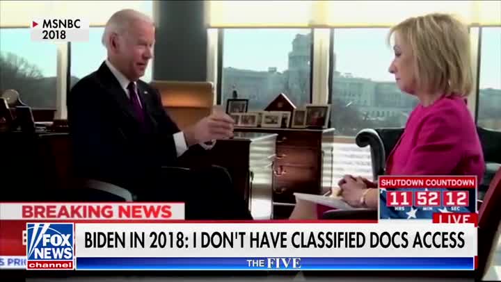 FLASHBACK Biden in 2018: ‘I Don’t Have Access to Classified Information Anymore’