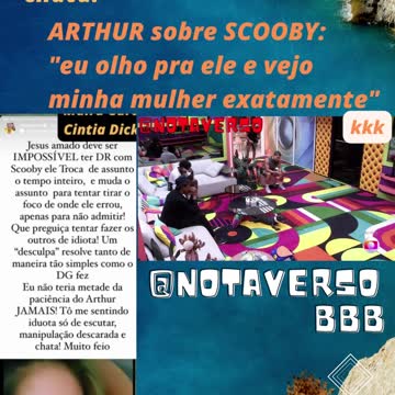 É Fã ou Hater? 😂 ARTHUR diz que SCOOBY parece MAIRA, que disse que SCOOBY é manipulador. 😬