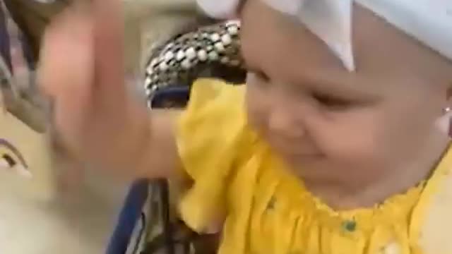Babies are so excited when they go to supermarket