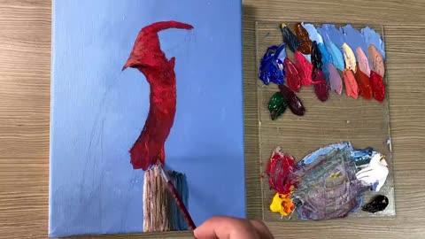 Acrylic Painting Parrot Bird_p15