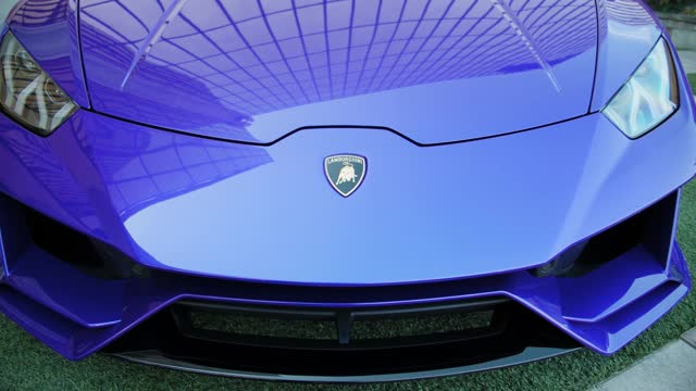 The front exterior of a luxury sports car - (2021)