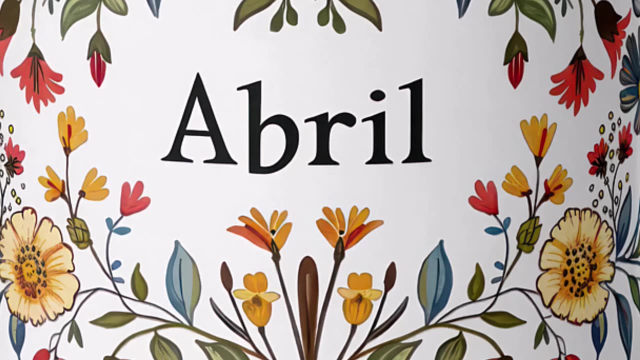 Celebrate Abril with this beautiful floral mug! Perfect gift idea! #personalizedmug #floraldesign