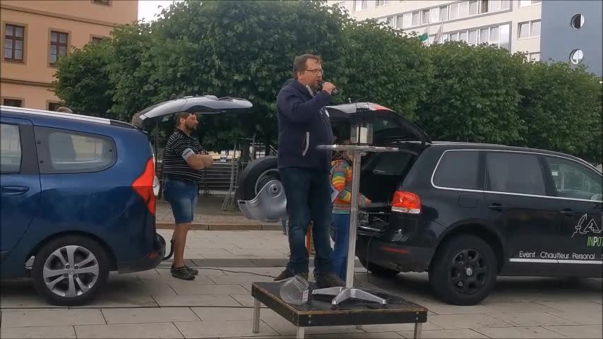 Redebeitrag Veranstalter VEIT - 72. MAHNWACHE - BAUTZEN, Kornmarkt, 20 06 2022