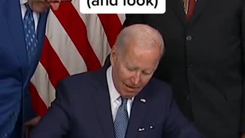 President #Biden gives Sen.