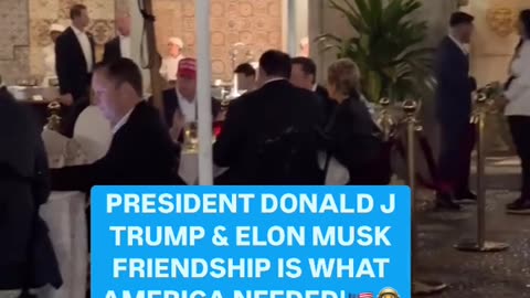 Trump & Elon Musk at Mar-a-Lago MAKING GOVERNMENT GREAT AGAIN!!