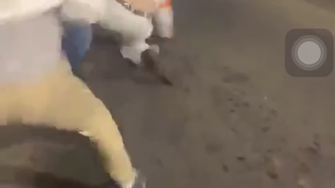 Dude caught a stray kick in the nuts