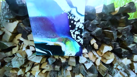 Landscape Acrylic Pour