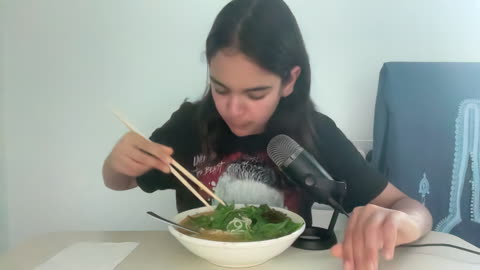 ASMR ramen mukbang