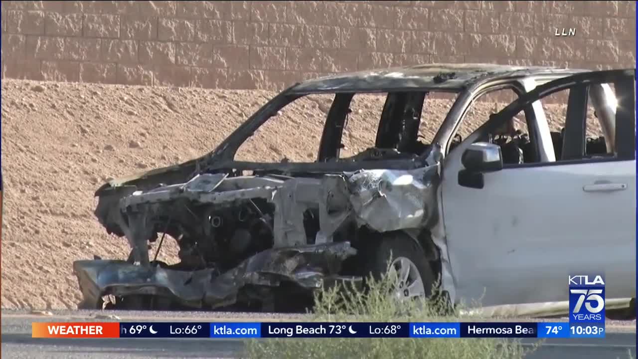 1 dead in Victorville 4-car crash