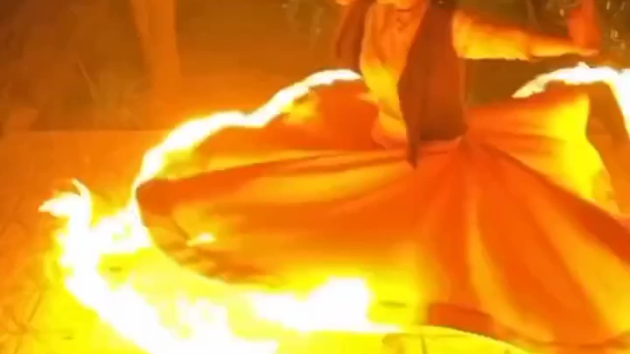 Persian dancer Diyarshivayi performs a fiery version of the traditional Sama dance