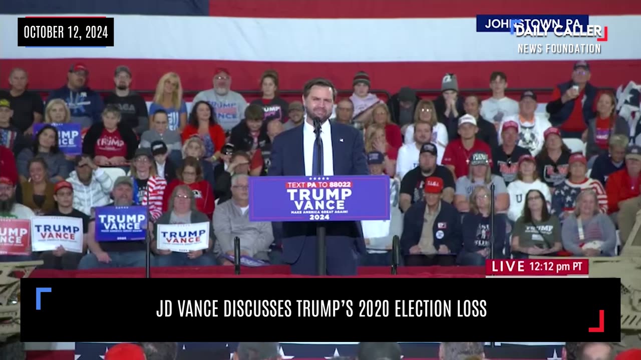 WATCH: JD Vance Discusses Trump's 2020 Election Loss