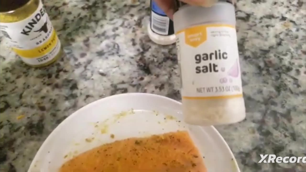 Salmon omega fatty acids with lemon pepper