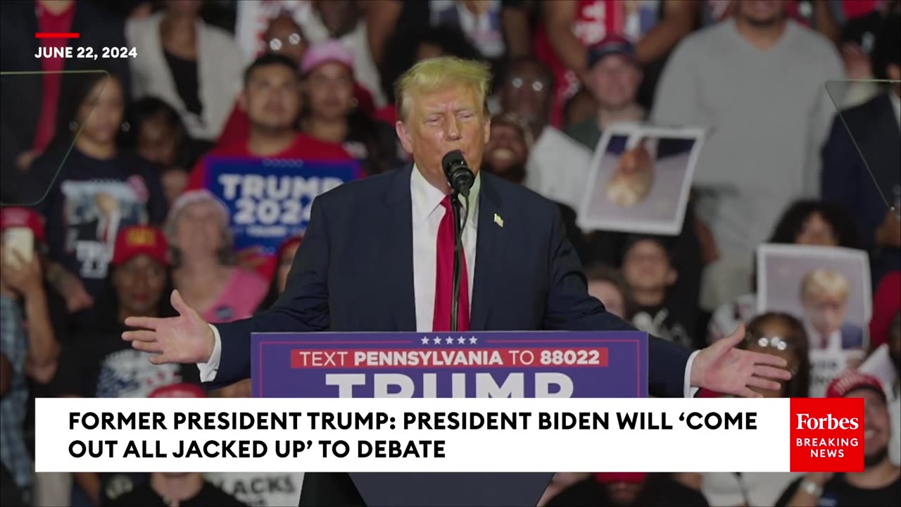 Trump- President Biden Will Come Out All Jacked Up To Debate