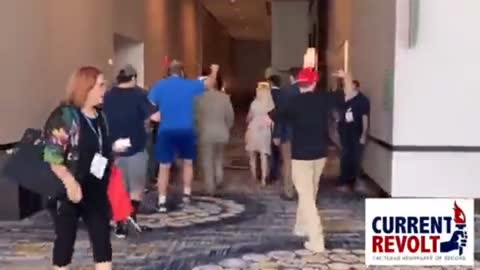 Proud boys Alex Stein assaulted by the bodyguards of RINO Dan Crenshaw