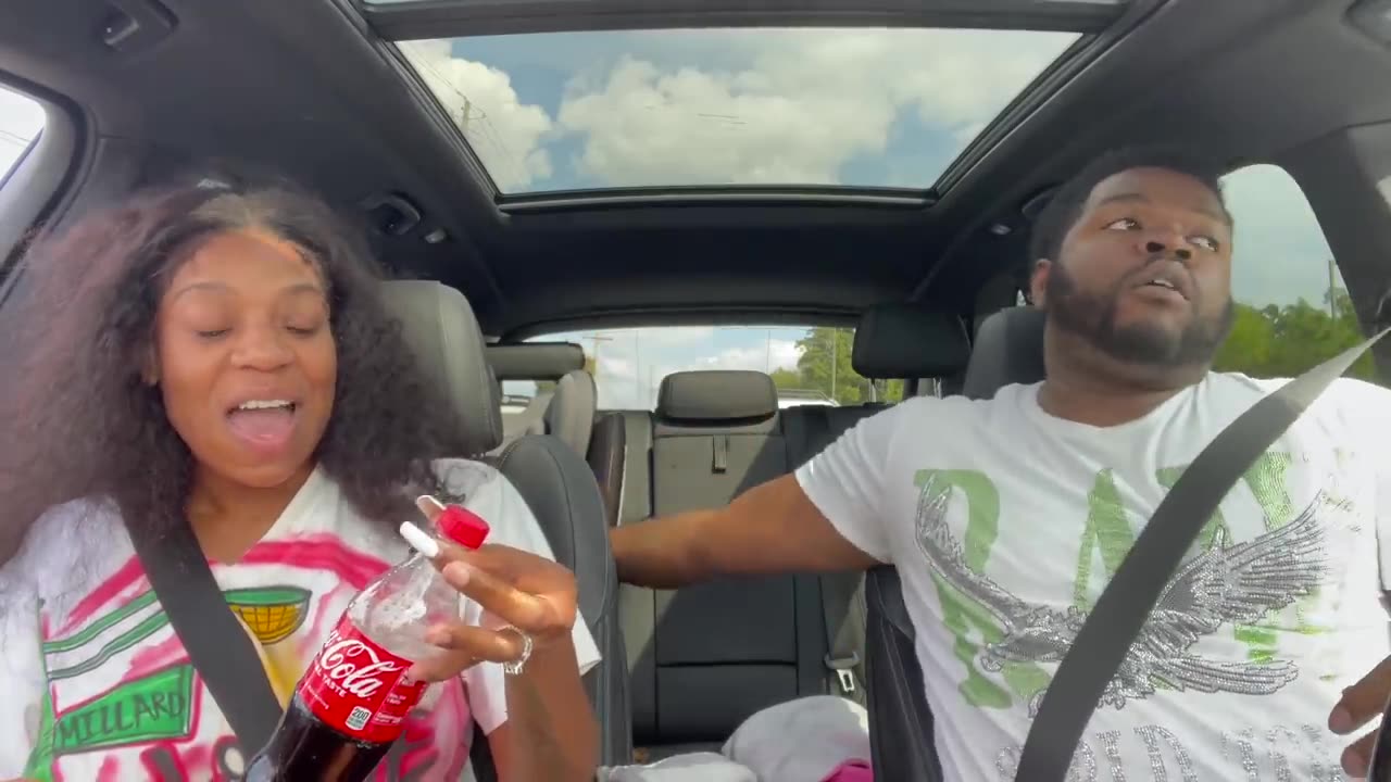 EXPLODING SODA PRANK ON ANGRY WIFE IN THE CAR !!!! *FUNNY*