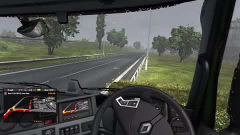 Euro Truck Simulator 2 Nyebrang Pakai Kapal Ferry ke Kota Calais Perancis Kirim Used Packaging