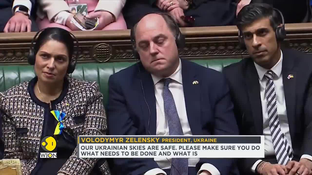 Ukrainian President Zelenskyy addresses UK Parliament, vows to fight Russian agg