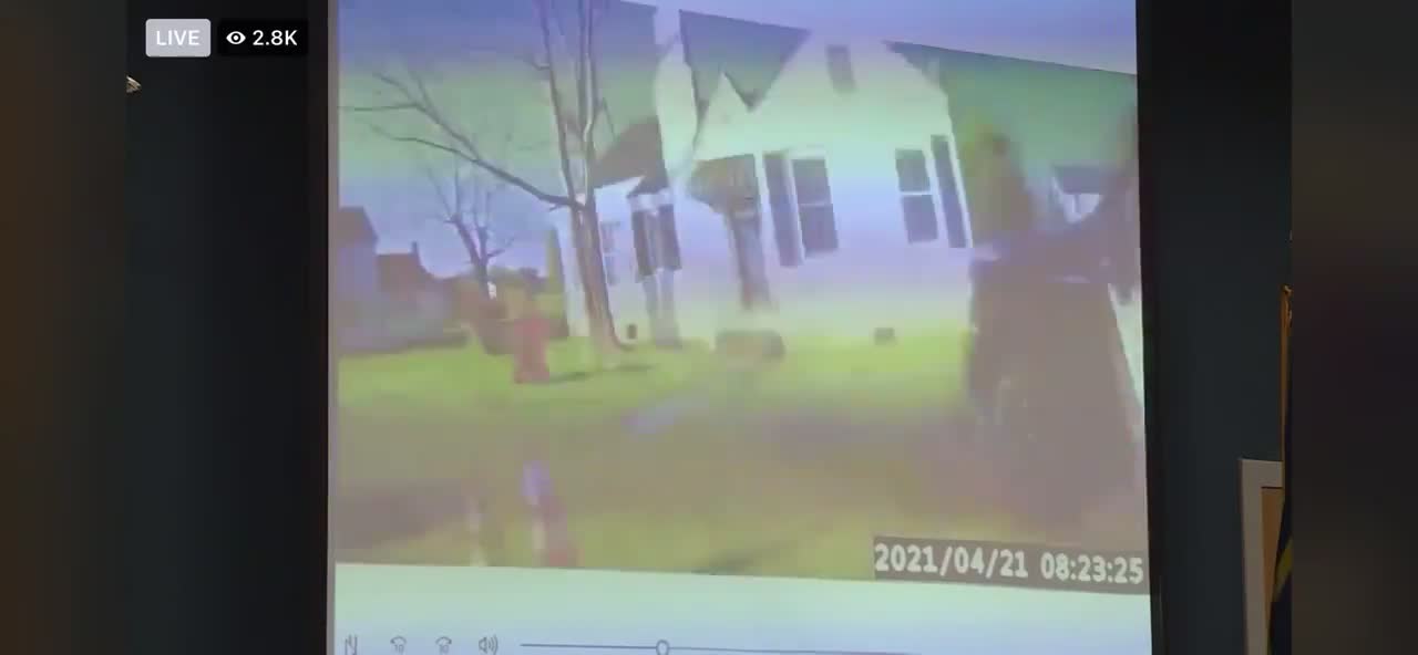 Police Bodycam footage of Andrew Brown Jr. shooting as he tries to flee