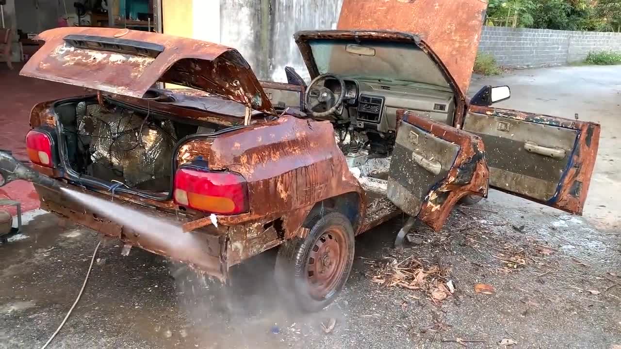 Restoration BMW convertible car | Restoring Old car up BMW Roadster