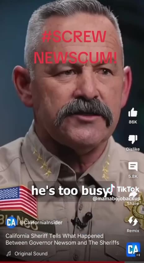 Newsom has never met with one Sheriff in his state