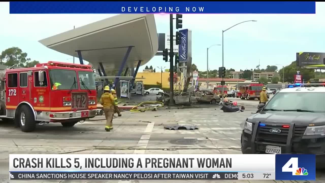 Windsor Hills Crash Kills 6, Including a Pregnant Woman and Her Baby | NBCLA