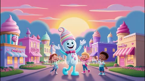 🎶 Sweet City Adventure Song! | Magical Candy City Tour for Kids 🍬✨ Kids Nursery Rhymes | Kids Songs