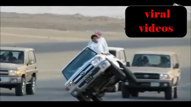 amazing car stunts by arabian car drivers