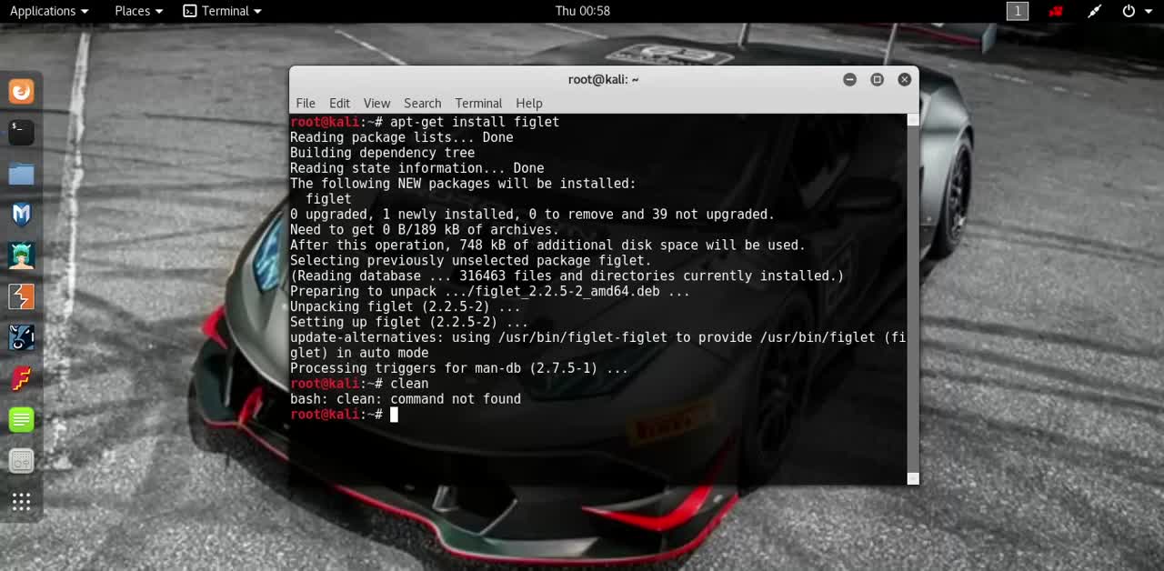 Install figlet on kali linux