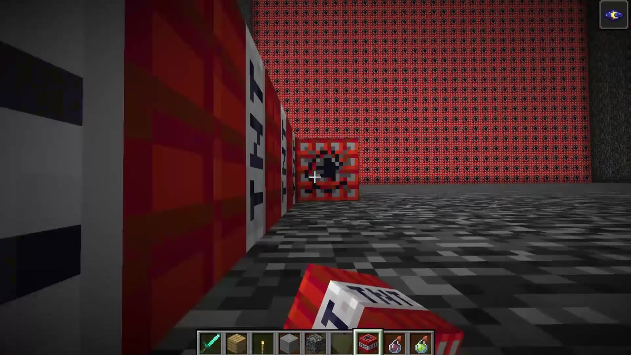 Fun TNT experiment in Creative Mode!!!