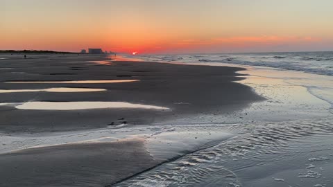 Beach sunrise on our vacation