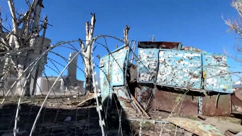Residents of Ukraine's Orikhiv try to survive in the ruins