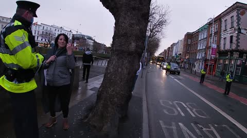 Gestapo police on the streets of Dublin